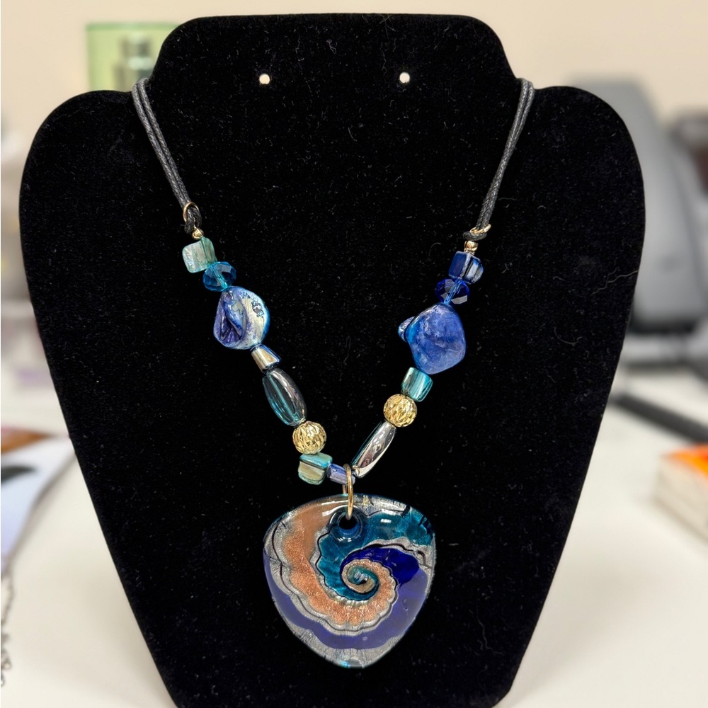 Bohemian Glass Fashion Necklace